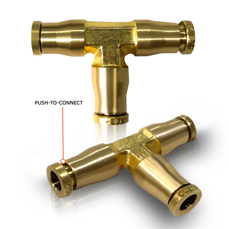 TORQUE Air Line Service Kit for Air Bags Suspension Kit Fittings, 1/4 NPT Elbow Fitting, 16 Feet Tubing, Air Inflation Valve Schrader Union Tee (Push to Connect) Air Bags for Trucks Fittings TR2012AS - Image 4
